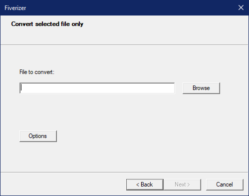 Enter or select a file